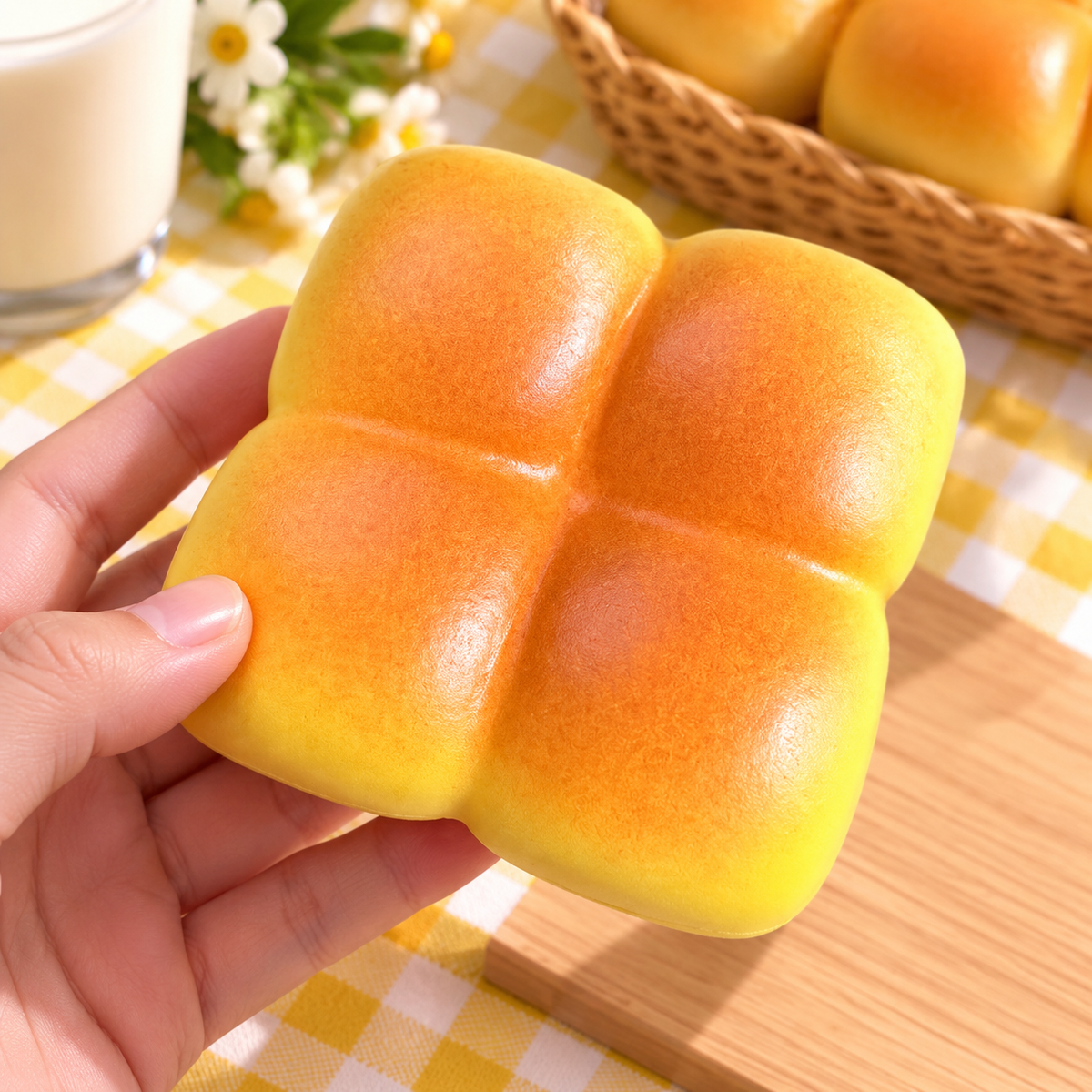 🍞 Brioche Ananas Squishy XXL – Ultra Moelleuse & Slow Rising
