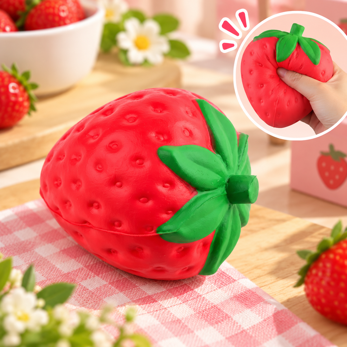 🍓🍌🍑 Fruits Squishy XXL – Ultra Moelleux & Slow Rising