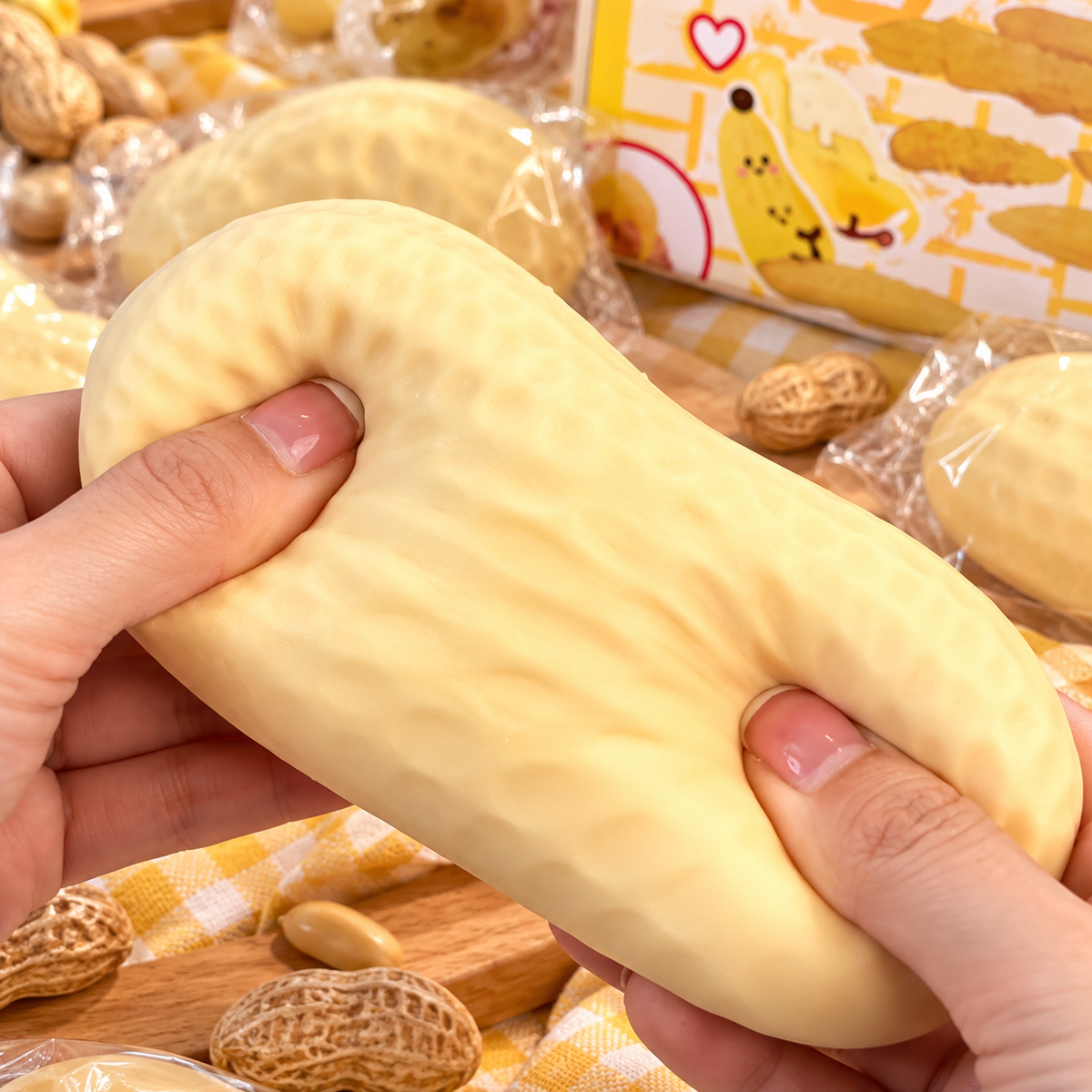 🥜 Cacahuète Squishy – Ultra Douce