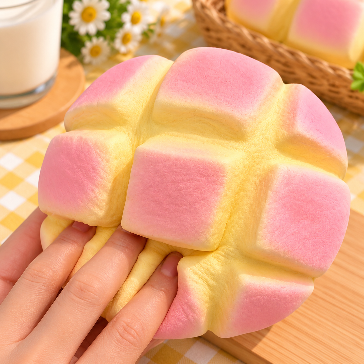 🍞 Brioche Ananas Squishy XXL – Ultra Moelleuse & Slow Rising