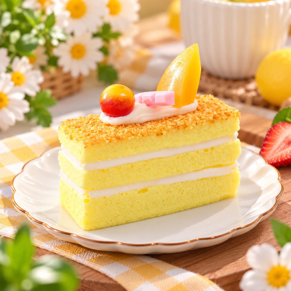 Gâteau Squishy Réaliste – Dessert Kawaii