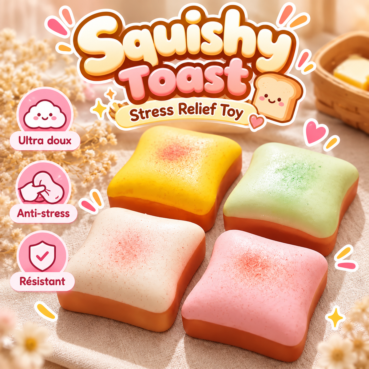 🍞 Toast au Beurre Squishy – Ultra Moelleux