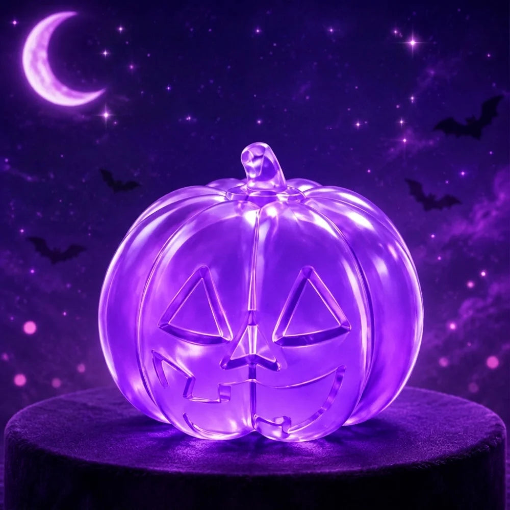 🎃✨ Citrouille Cristal Squishy – Ultra Douce & Slow Rising