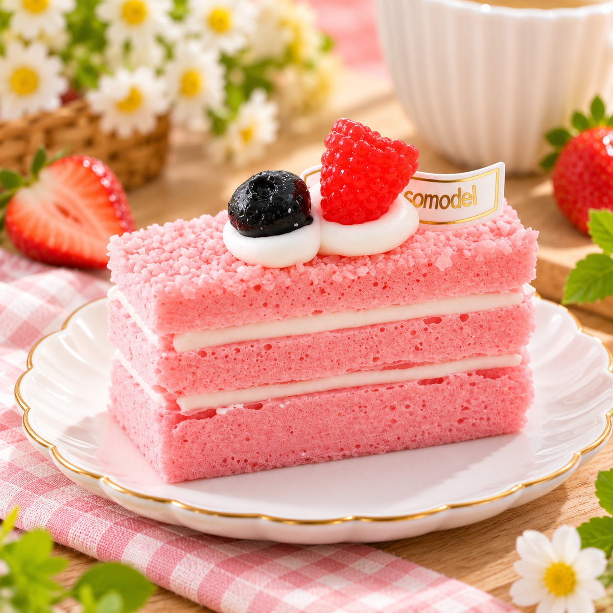 Gâteau Squishy Réaliste – Dessert Kawaii