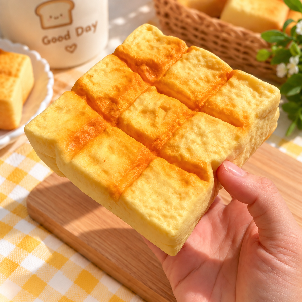 🍞 Brioche Ananas Squishy XXL – Ultra Moelleuse & Slow Rising