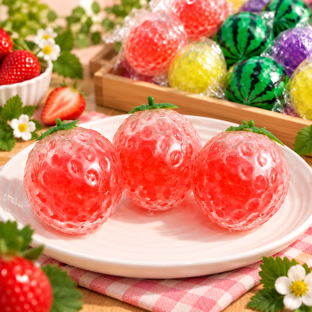 🍉 Pastèque Squishy – Douce & Slow Rising
