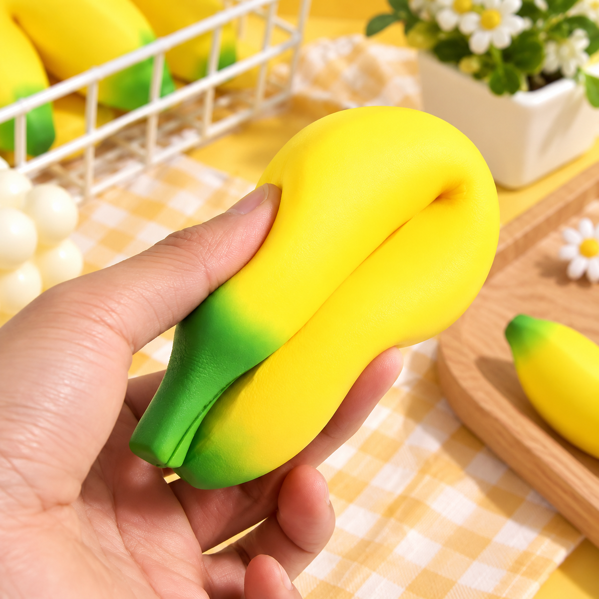 🍓🍌🍑 Fruits Squishy XXL – Ultra Moelleux & Slow Rising