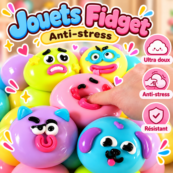 🐶 Smushers Chien – Squishy Tout Doux & Déformable