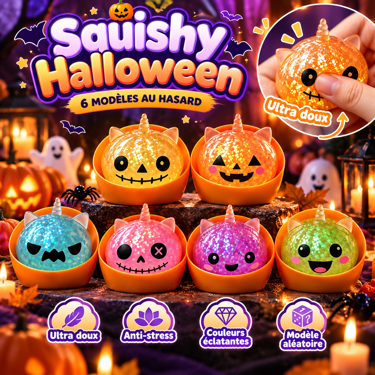 Box Dumpling Halloween Squishy
