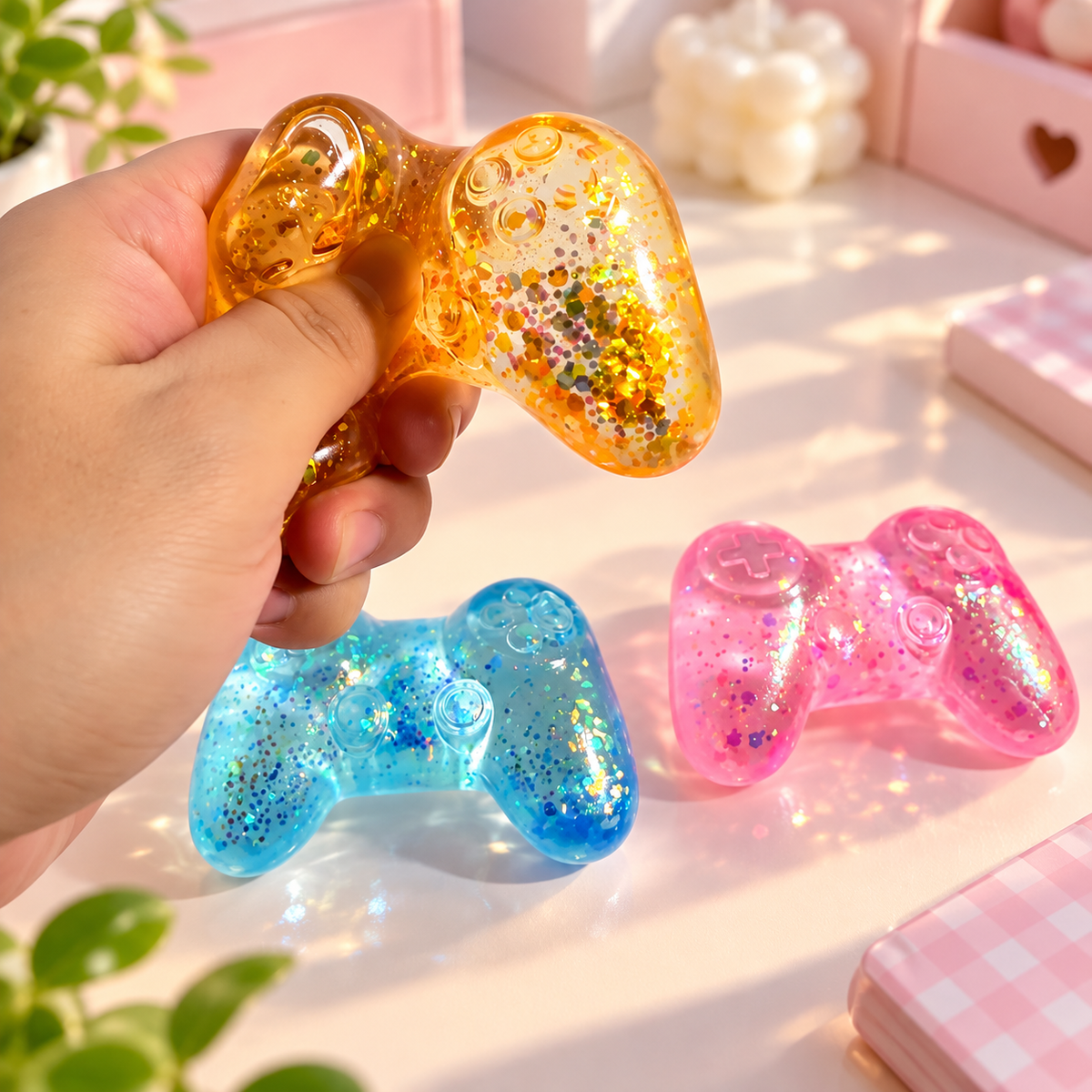 🎮 Manette Étoile Squishy – Douce & Ultra Satisfaisante