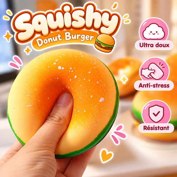 🍔 Burger Squishy – Ultra Moelleux & Slow Rising